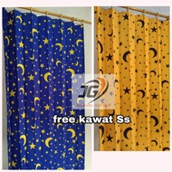 Gorden murah gorden pintu kamar 1 pintu gorden jendela panjang gorden polos 2 meter gorden minimalis