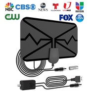 TV Sticker 37DBI High Gain HDTV DTV Box Digital TV Antenna 3600 Miles Booster Active Indoor Aerial Flat Design DVB-T2 TV