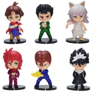 6pcs YuYu Hakusho Figures Urameshi Yuusuke Hiei Koenma Model Kit