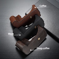 GFX50S Camera Case Genuine Leather Camera Bag Half Case Body For Fujifilm GFX50S II GFX50R GFX100S G