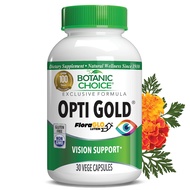 Botanic Choice Opti Gold Vision Eye Health Support Supplement - Six Nutrients and Vitamins with Taur