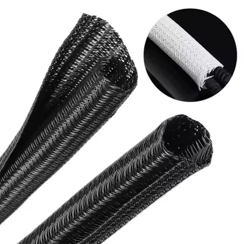 PET Elastic Woven Wire Mesh Black Encrypted Flame Retardant Woven Wire Mesh Nylon Computer Wire Mesh