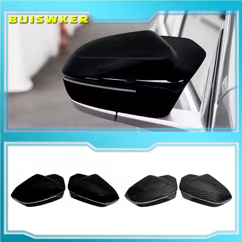Black M Look Rearview Mirror Cap Wing Side Mirror Cover For BMW 5 7 I5 I7 Series G60 G61 G68 G70 M5 