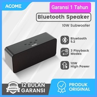ACOME A16 SUPER BASS SPEAKER BLUETOOTH 5.2 10W 3 PLAYBACK MODE GARANSI