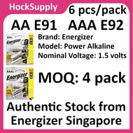 [24pcs $17.60] Energizer AA / AAA Alkaline Power Battery 1.5V LR6 / LR03 (6pcs/pack)