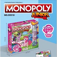Pony monopoly board games My Little PONY board Game monopoly Card Game Weekend Entertainment Game Toys Interactive board Game Card board Game