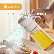 SOSEKI Cooking Spray Oil Bottle, 280ml Glass Oil Container