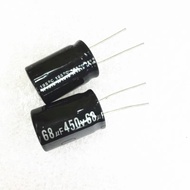 10pcs 450V 68UF  68uf450v  electrolytic capacitor 18*25mm
