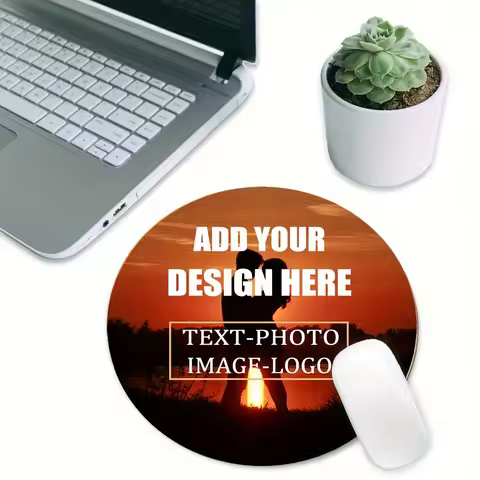 Round Rubber Small Mouse Pad Desk Pad Customized Gaming Mouse Mat Anime Design Mousepads Unique DIY 