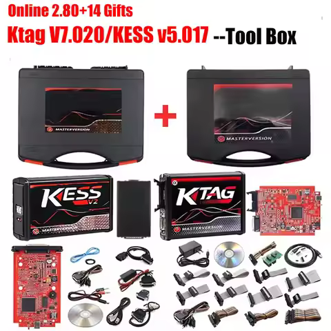 2024 Ktag ecu programmer 2024 KTAG V7.020 V2.25 Red PCB Red European ECU Programmer Unlimited Points