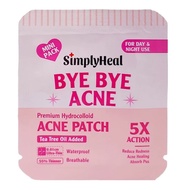 SimplyHeal Bye Bye Acne Premium Hydrocolloid Acne Patch Hydrocolloid Patch Pimple Patch Acne Patch S