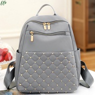 Women Waterproof Backpack Rivet Backpack with Anti-theft Back Pocket
