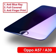 Oppo A57  A39 Anti Blue Ray Clear Full Covered Tempered Glass Screen Protector [Anti Blue Ray][Anti 
