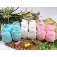 JC BABY New Born Baby Mitten &amp; Bootees S/Jersey Set Sarung Tangan Kaki Bayi 婴儿手脚套