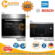 [Sales] [Combo] Beko Built-in Oven 71Litres BIM22100X + Bosch Series 6 Built in Microwave Oven with 