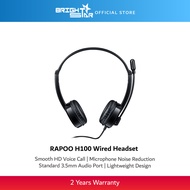 RAPOO H100 Wired Stereo Headsets With HD Voice Rotary Microphone