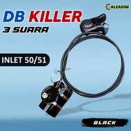 DB KILLER 3 SUARA INLET 50 MM PEREDAM KNALPOT MOTOR RACING