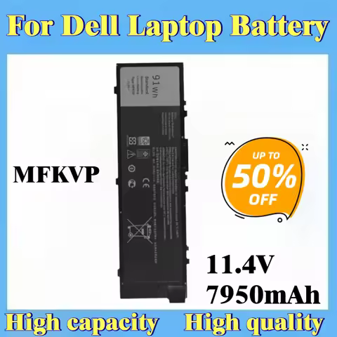 New Replacement Laptop Battery 11.4V 7950mAh MFKVP for Dell Precision 15 7510 7520 17 7710 7720 M771