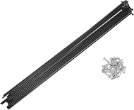 Set of 20 13G Bicycle Spokes 283 mm Bicycle Spokes 304 Stainless Steel Black