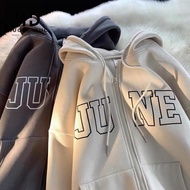 JUNE Wide-Sleeved Unisex 2-Layer Hooded Sweatshirt