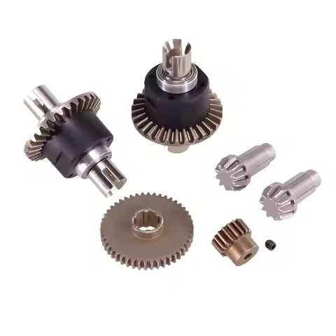 Metal Differential Assembly Upgrade Set for 1/16 RC Car Motor Gear Parts for SCY 16101 16102Pro 1610