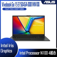【618回饋10%】ASUS 華碩 Vivobook Go 15 E1504GA-0081KN100 混成黑 (N100/8G/256G/W11S/FHD/15.6) 客製化文書筆電