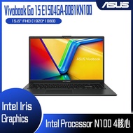 【10週年慶10%回饋】ASUS 華碩 Vivobook Go 15 E1504GA-0081KN100 混成黑 (N100/8G/256G/W11S/FHD/15.6) 客製化文書筆電