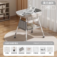 Newborn Diaper Table Portable Multifunctional Household Nursing Table Movable Easy Change Diaper Mas
