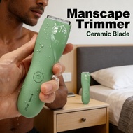 Professional Manscape Trimmer, Body & Groin Hair, Electric Ball Shaver, Replaceable Blade, Groin Tri
