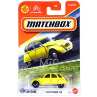 Matchbox 1970 Citroen 2CV Yellow Scale 1:64