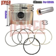 2 Stroke Motorcycle Cross 62mm Piston 15mm Pin Rings Kit for Honda CG150 ZJ150 CG ZJ 150 150 ZJ125 T