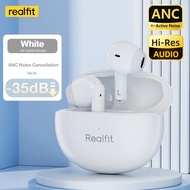 Realfit F2 Pro หูฟังบลูทูธ ANC หูฟังไร้สายพร้อมไมโครโฟนไฮไฟสเตอริโอเสียงเบสที่ยอดเยี่ยมชุดหูฟังบลูทู