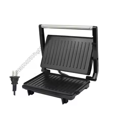 Panini Press Grill Sandwich Maker Large Electric Panini Sandwich Maker Grill Open 180 Degree for Ind