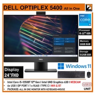DELL OPTIPLEX ALL IN ONE PC 5400/ 3060 Intel Core i5(10th/12th)GEN  Upto 32GB RAM 1TB SSD WIN 10/11