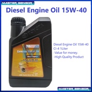 Toyota Diesel Engine Oil 15W-40 15W40 CI-4 1Liter