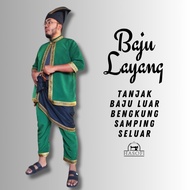 BAJU LAYANG DEWASA PELBAGAI WARNA SET LENGKAP TANJAK