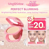 【NEW SIZE】Glad2Glow MakeUp Foundation Full Coverage TWC Compact Powder Oil Control Concealer Matte P