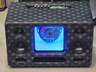 ลำโพงบลูทูธdiy DK-MOTOR แท้ทั้งชุด ตู้แบนพลาส อะคิลิค ซับ6.5“ เสียงกลาง 4" แหลม3" (สีหลุยดำ) มีแบตใน