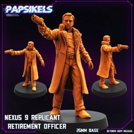 Nexus-9 Replicant Retirement Officer [1]-Blade Walker-Humanoid Human Construction Synth/32mm 3D prin