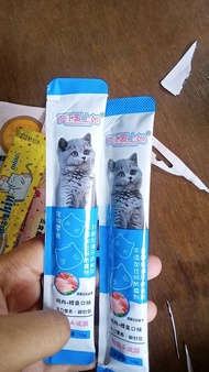 SNACK HEWAN PELIHARAAN CAT STRIP 15G/STRIP KUCING KECIL DAN KUCING BESAR SNACK PENGEMUKAN KUCING