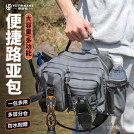 Multifunctional Lure Fishing Backpack Camper Bag Waterproof Messenger Waist Shoulder Gear Pole Stora