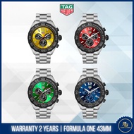 Tag Heuer F1 Collection Quartz Chronograph Stainless Steel Watches 43MM