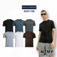 North Harbour NHR1100 100% Cotton 160gsm Short Sleeve Unisex Adult Crew Neck Plain T-shirt