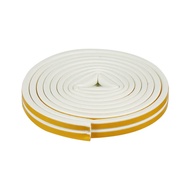 DEXZON ซีลยางประตู  D-PROFILE 6X9 มม.5 ม. สีขาว