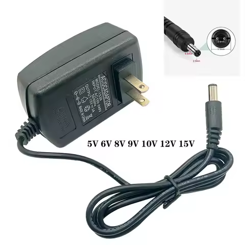 5V 6V 8V 9V 10V 12V 15V 0.5A 1A 2A 3A Universal Power Adapter Power Supply Charger for LED light str
