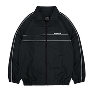Rown Division Storage Tracksuit Jacket - Rowndvsn Cresco Black Parachute Jacket