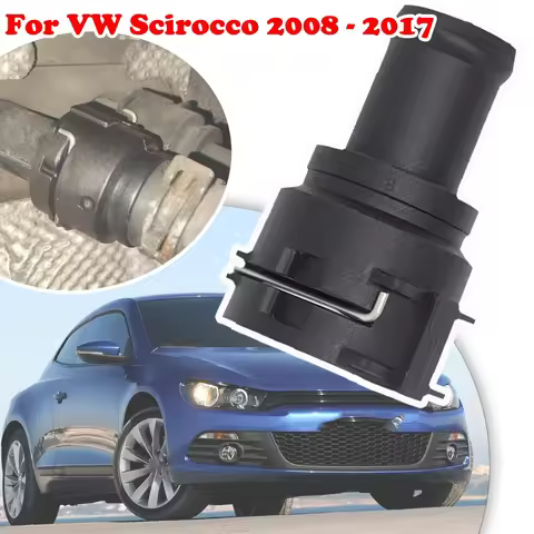 For VW Scirocco 2008 2009 - 2017 Car Radiator Coolant Hose Flange Quick Acting Coupling Adapter Pipe