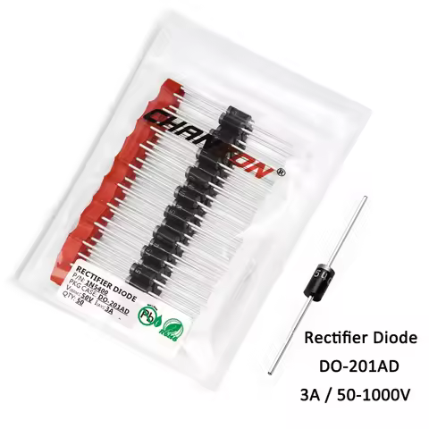50pcs 1N5400 1N5401 1N5402 1N5404 1N5406 1N5408 Rectifier Diode 3A 50V 100V 200V 400V 600V 1000V DO-