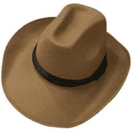 topi cowboi leather hat berkebun
