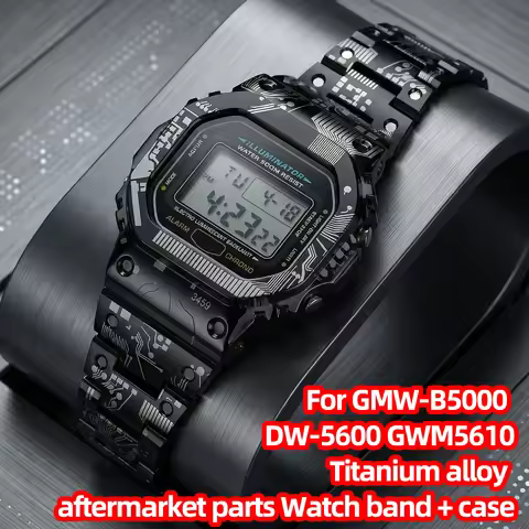 For Casio G-Shock Series Watches Modified Circuit Board Stainless Steel & Titanium Alloy Material DW